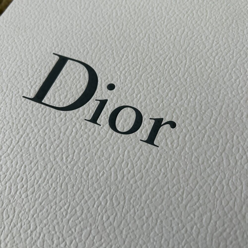 DIOR Authentic Dior Empty Gift Box New Condition 8.5"X8.5"X4" Gray White - Picture 2 of 6
